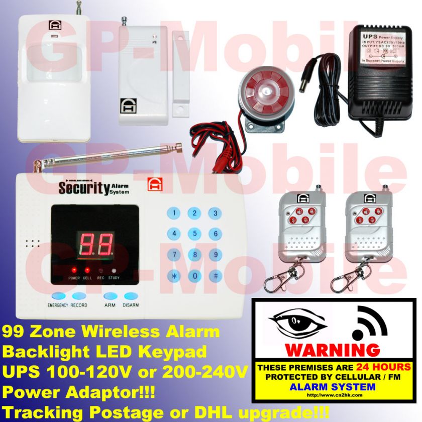 99 ZONE WIRELESS HOME SECURITY SYSTEM ALARM AUTO DIALER