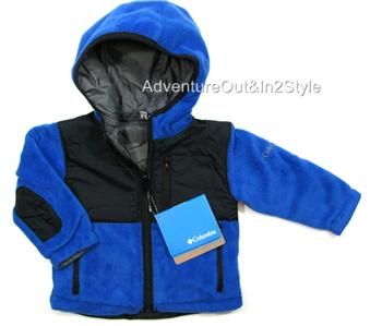 NEW Columbia Jacket Toddler BOYS 2T 3T 4T BLUE / Coat Fleece 