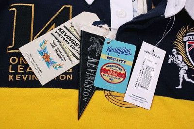   VINTAGE AUSTRALIA NO.14 RUGBY POLO JERSEY MULTIPLE SIZE  