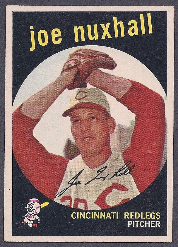 1959 Topps Baseball #389   Joe Nuxhall   Cincinnati Redlegs  