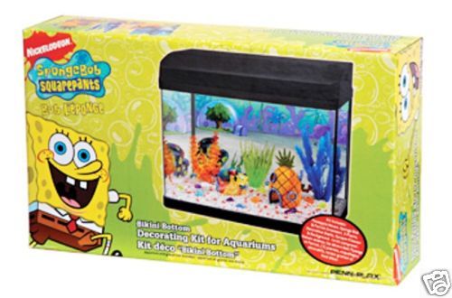 NEW SPONGEBOB BIKINI BOTTOM AQUARIUM DECORATING KIT  