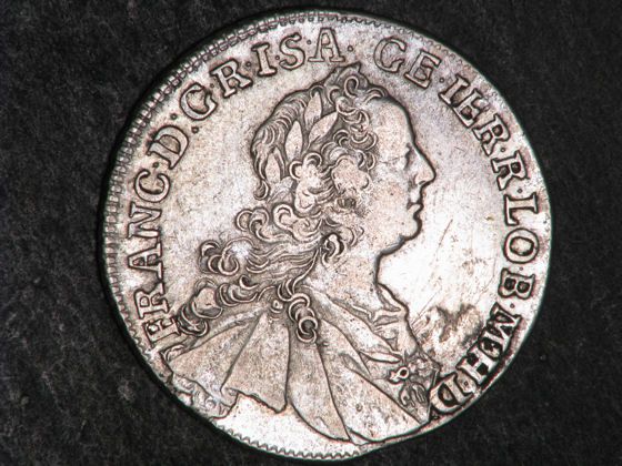 AUSTRIA 1756KB 17 Kreuzer Silver VF XF  