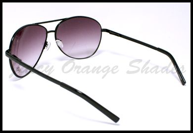 DQ Classic COP PILOT Aviator SPRING HINGE Shades BLACK  