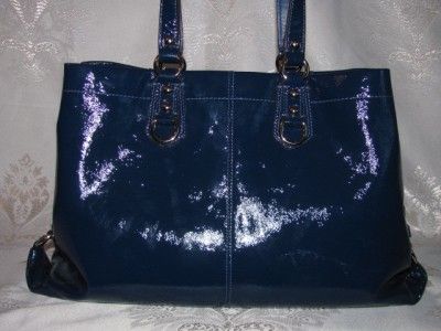 Coach Patent Ashley Carryall, Cobalt   15516  