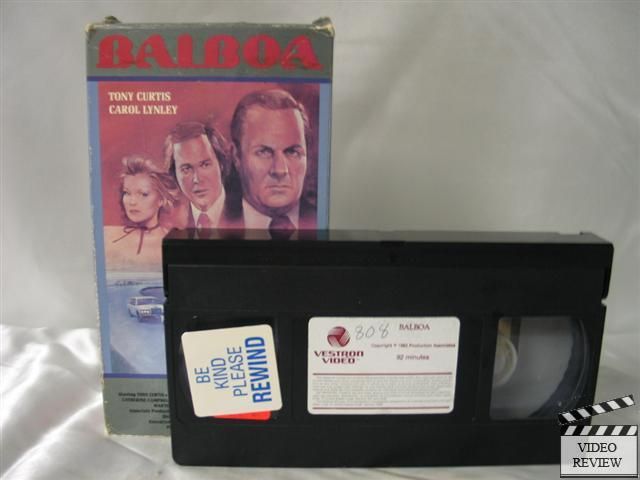 Balboa VHS Tony Curtis, Carol Lynley, Chuck Connors 028485144125 