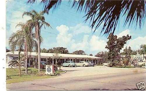 Coronado Court U.S. 1 Melbourne FL Brevard Postcard  