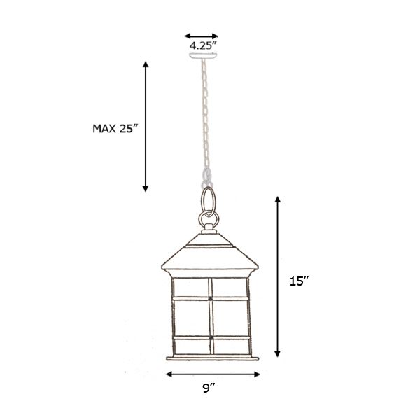 Outdoor Ceiling Hanging Light Lighting OT0081 H  