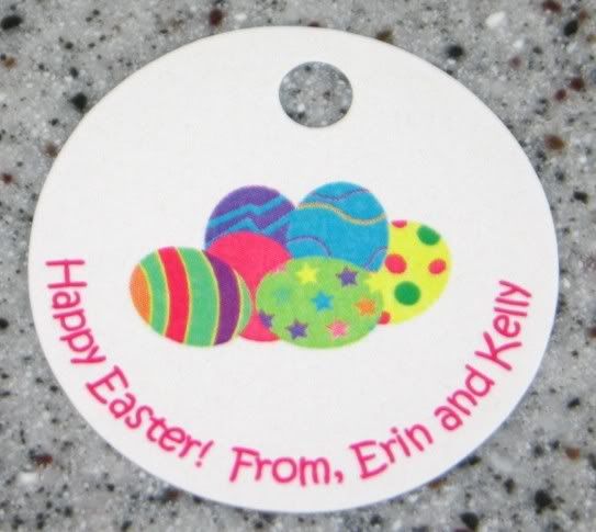 20 Custom Easter Eggs Favor Gift Tags   Holiday Party  