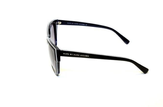   BY MARC JACOBS MMJ 238 3Z5 BLACK WHITE PLASTIC SUNGLASSES AUTHENTIC