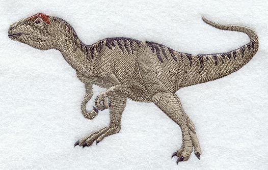 HUGE Epic Allosaurus Raptor Dinosaur Iron on Patch  