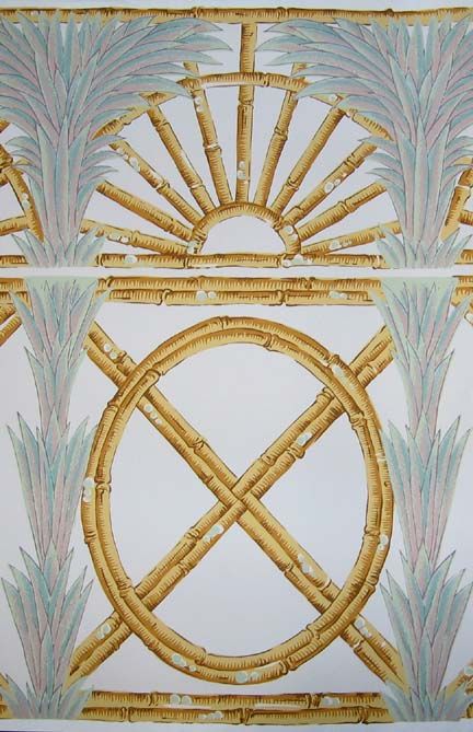 78 Bolt 14CLARENCE HOUSE Bamboo Trellis Border/Frieze  