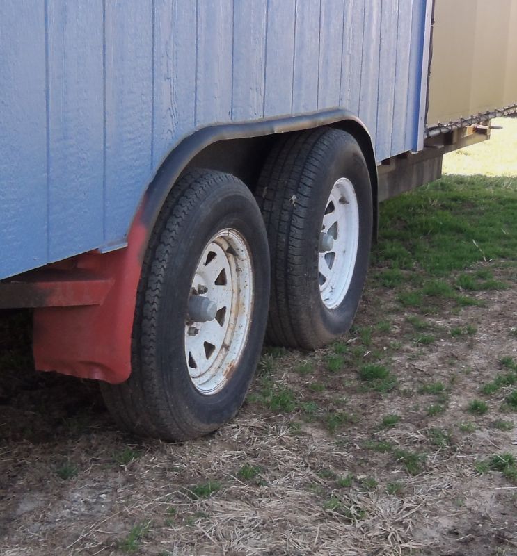 food concession trailer, 14 1 plus 8 7, tandem axle, 8 burner gas 