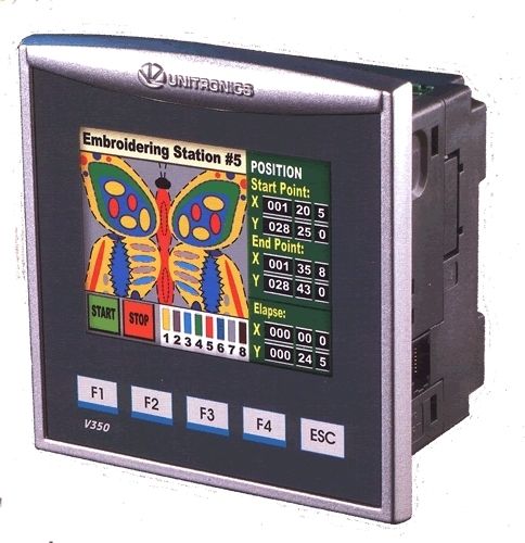 UNITRONICS PLC V350 35 RA22 WITH COLOR TOUCHSCREEN HMI  