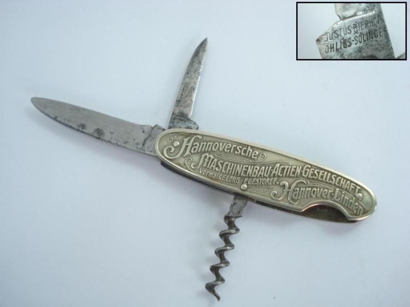 1930s ADVERTISING SOLINGEN POCKET FOLDING KNIFE GERMANY  