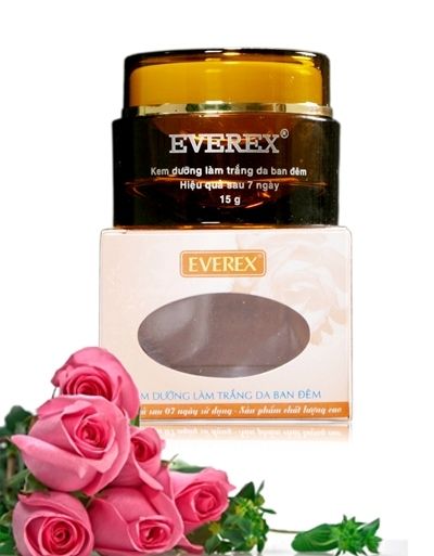 EVEREX WHITENING NIGHT CREAM AFTER 7 DAYS 15G  