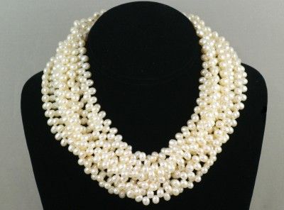   Co. Paloma Picasso multi strand pearl necklace. Rare Tiffany necklace