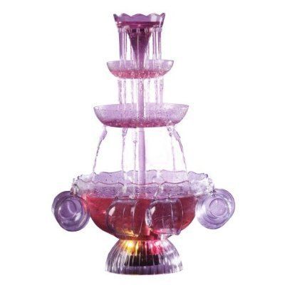 Nostalgia 3 Tiered Party Fountain with 8 Cups  