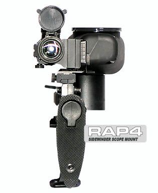 NEW RAP4 PAINTBALL GUN SIDEWINDER SCOPE MOUNT W/ RAIL  