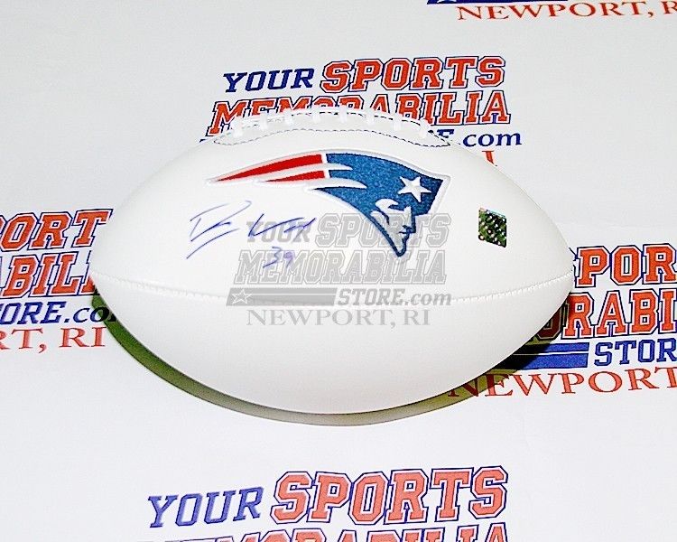   Woodhead New England Patriots signed Patriots logo white football