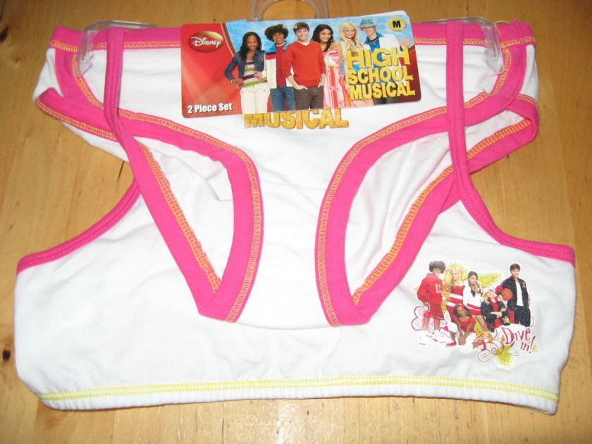 NEW HIGH SCHOOL MUSICAL CROP TOP BRA UNDERWEAR SET LG on PopScreen