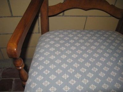 Ethan Allen Country French Ladderback 26 6300 Arm Chair Antiqued 236 