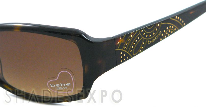 NEW Bebe Sunglasses BB 7049 HAVANA 002/TORTOISE CHEERFUL AUTH  