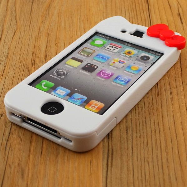 Hello Kitty Cute Lovely hard Case Cover Character for Apple iPhone 4S 