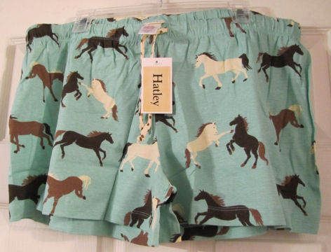 Hatley Womens XL Desert Horses Boxer Shorts Horse NWT  