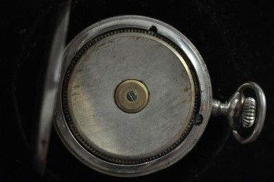   49.5MM SWISS 8 DAY EXPOSED BALANCE POCKET WATCH FOR REPAIRS  