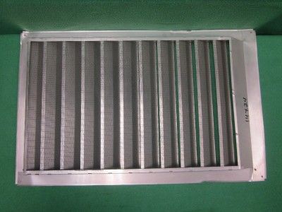 ALUMINUM MILL WALL LOUVER VENT w/ MESH SCREEN 14 x 24  