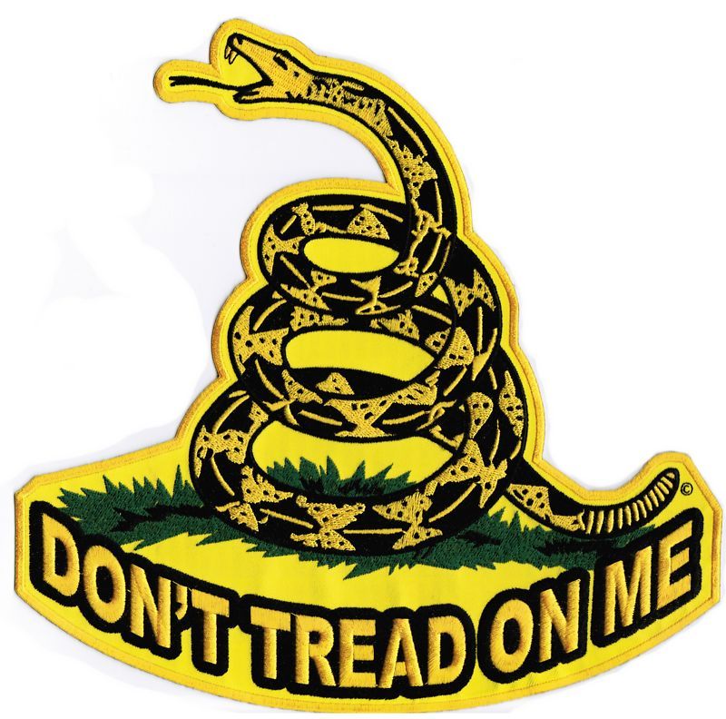 GADSDEN Snake FLAG Dont Tread On Me Biker BACK PATCH  