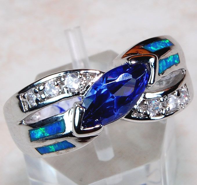 Tanzanite (Man Made Stone of The Highest Quality),Australian Opal 