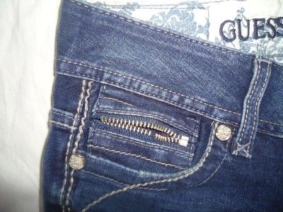 NWT WOMENS GUESS DAREDEVIL STRAIGHT LEG JEANS 00 23  