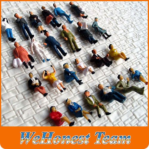 240 pcs HO scale 187 Painted People / seated passenger  