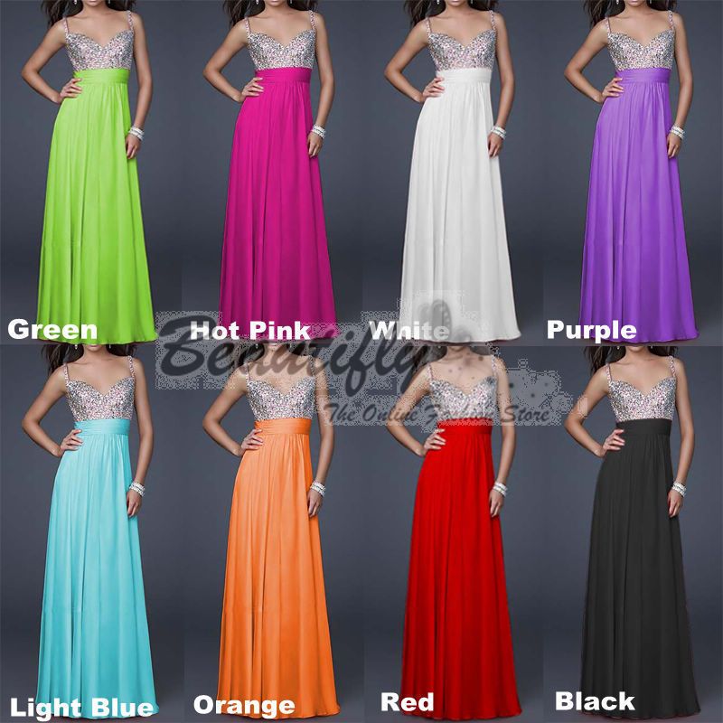 Long Party Cocktail Bridesmaids Bridal Wedding Women Prom Dress 