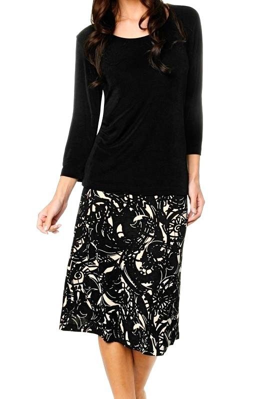 Slinky Brand Scoop Neck Top and Skirt $44.90 Small  