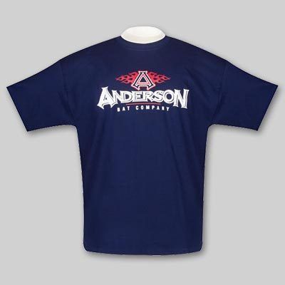 Anderson Bat Company Logo TShirt, Navy (All Sizes)  