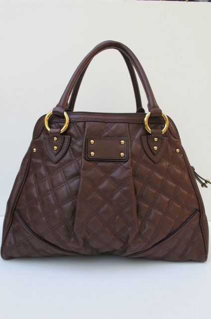 Marc Jacobs Burgundy Quilted Carmine Shoulder Bag/Purse  