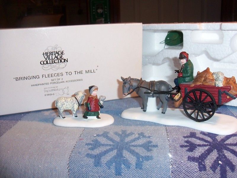 DEPT 56 BRINGING FLEECES TO THE MILL #58190 DICKENS MIB  