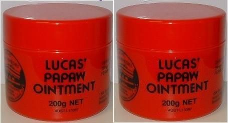 Lucas Papaw Ointment Nappy Rash Cream Paw Paw 200g x 2  