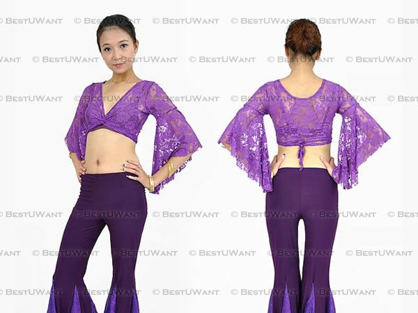  Belly Dance Lace Tie Bra Top Costume Wear  