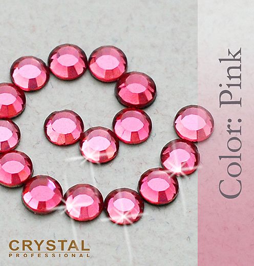 144 Pink 10ss 3mm Iron on Flatback Hotfix Rhinestones  