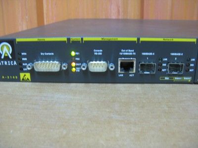 ATRICA OPTICAL ETHERNET EDGE SWITCH AT20030 WARRANTY  