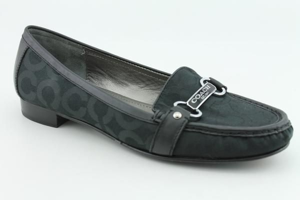 Coach Elsee Womens SZ 10 Black Loafers Used Shoes  