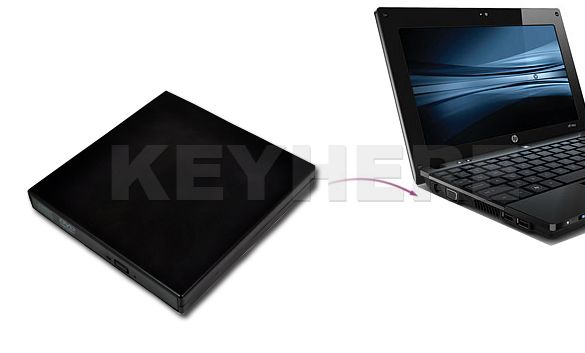 USB 2.0 External Slim Optical DVD ROM Drive Laptop PC  