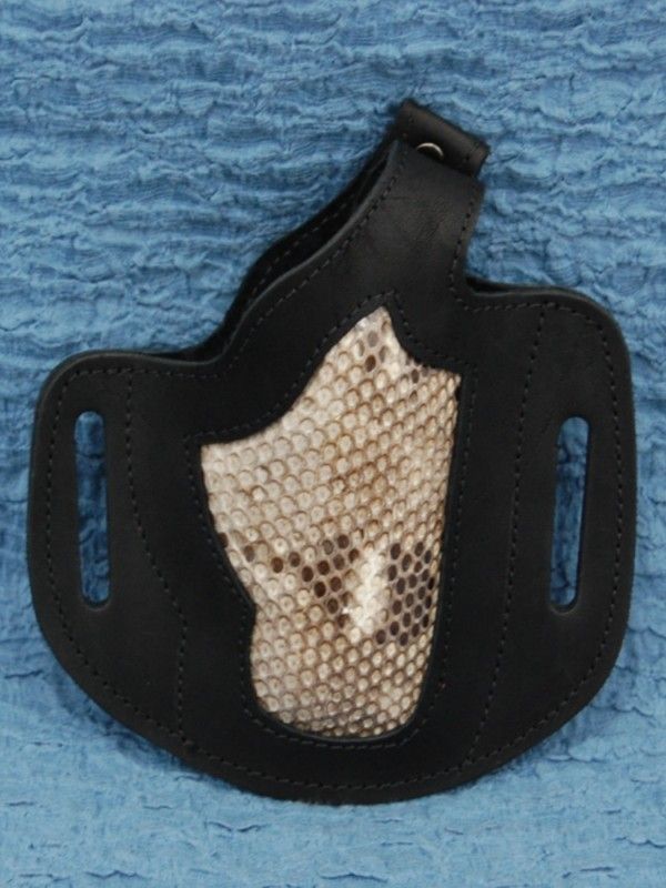 Python Skin Pancake Holster Charter Arms 22 38 357 bl  