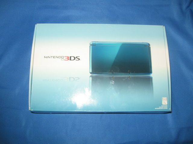 Nintendo 3DS Aqua Blue Video Game System FAIR IN BOX 45496719227 