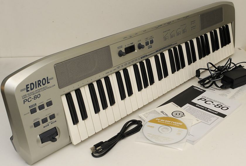 Roland Edirol PC 80 Midi Keyboard Controller   61 key  