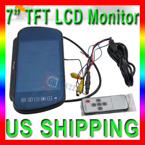 TFT LCD Mirror Screen backup rearview car Monitor US  