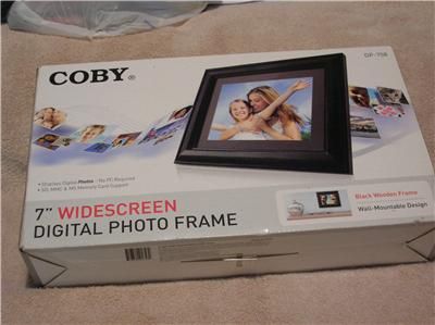 COBY 7 WIDESCREEN DIGITAL PHOTO FRAME DP 758  